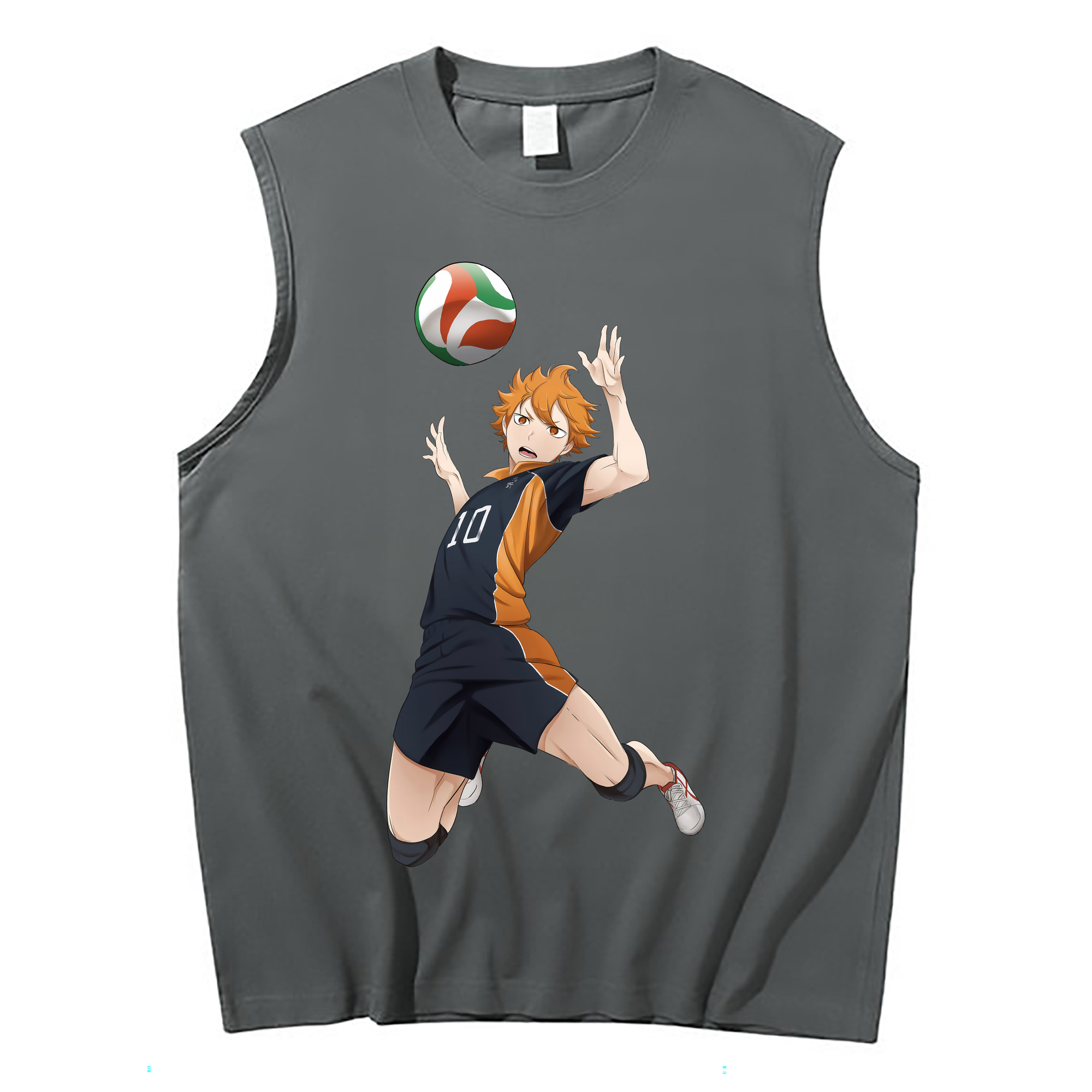 （画像用） ハイキュー!! Haikyu!! コットン100％タンクトップ（フロントプリント）